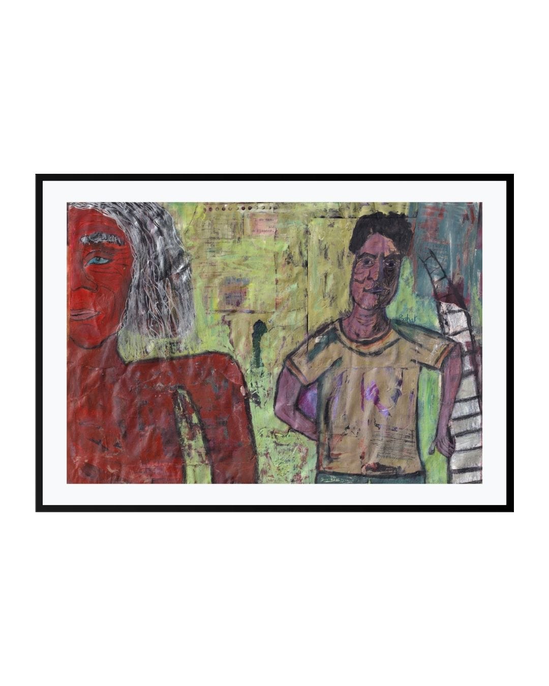 Posters, Prints, & Visual Artwork Abstract Tribal Painting - Ladder